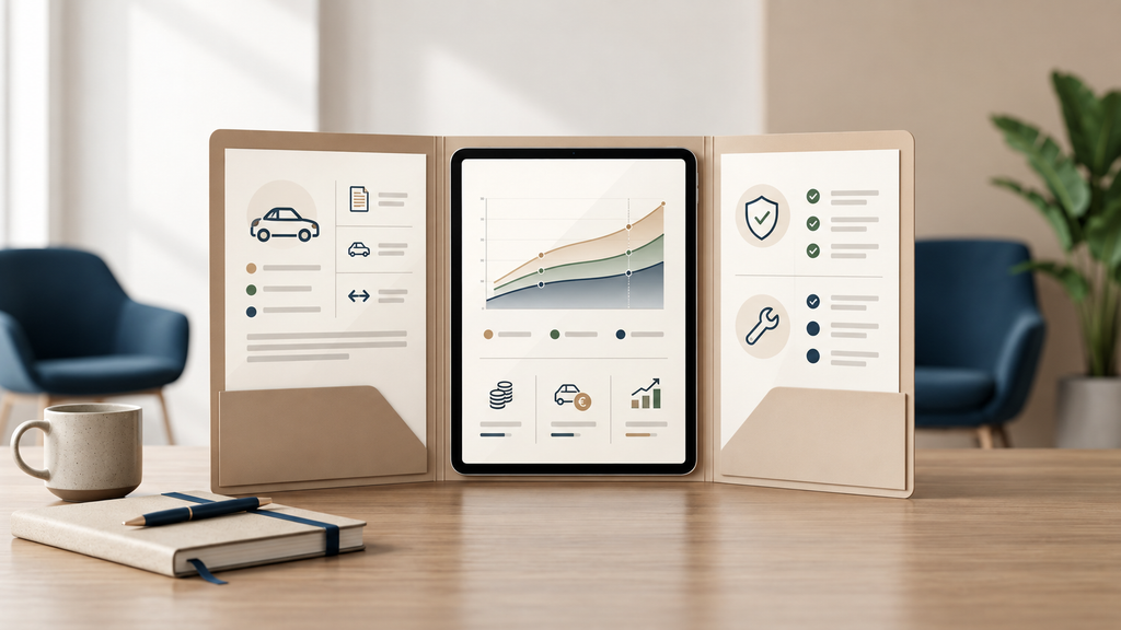 Illustratie van lease-inkoop, benchmarking en total cost of ownership